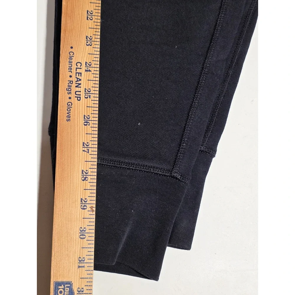 True Religion Mens‎ Black Jogger Sweatpants Yellow Horseshoe Logo Size Medium